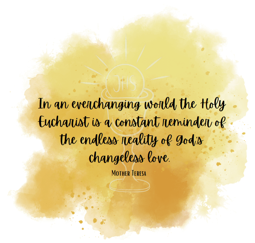 Sacrament Of The Eucharist Quote